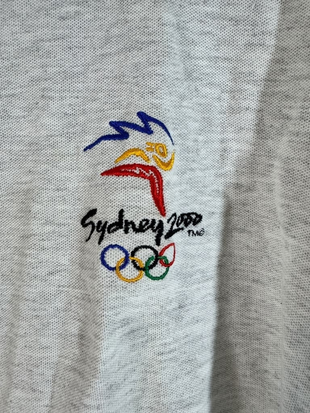 Sydney 2000 Olympic Embroidered Grey Men's Sweater